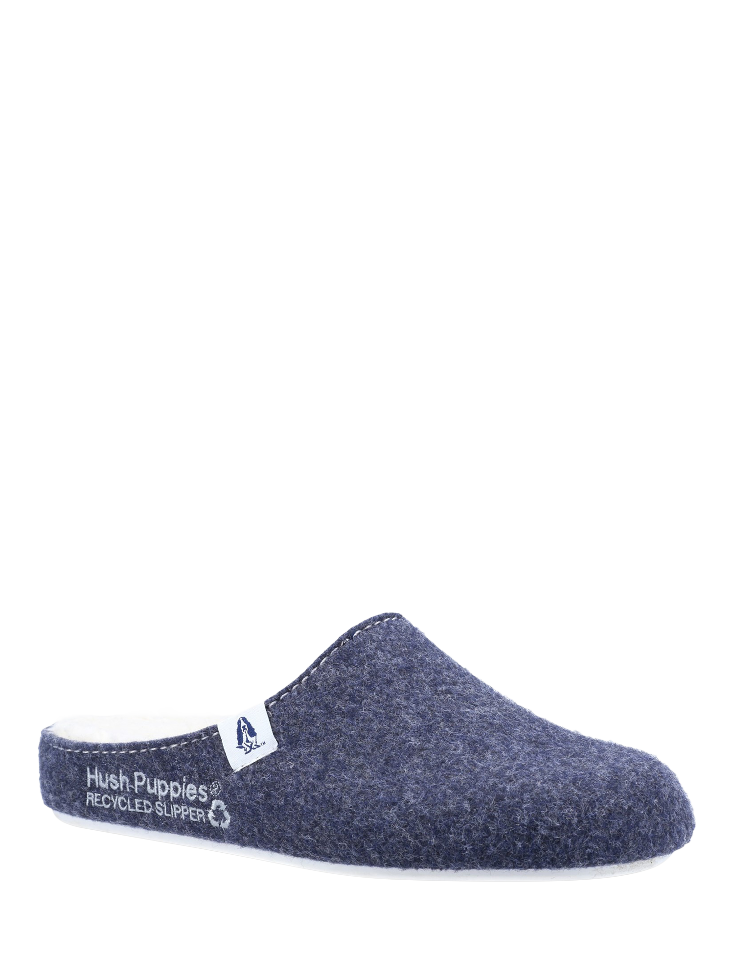 Product image 2 of 4, which shows Hush Puppies The Good Slippers, Navy, 3
