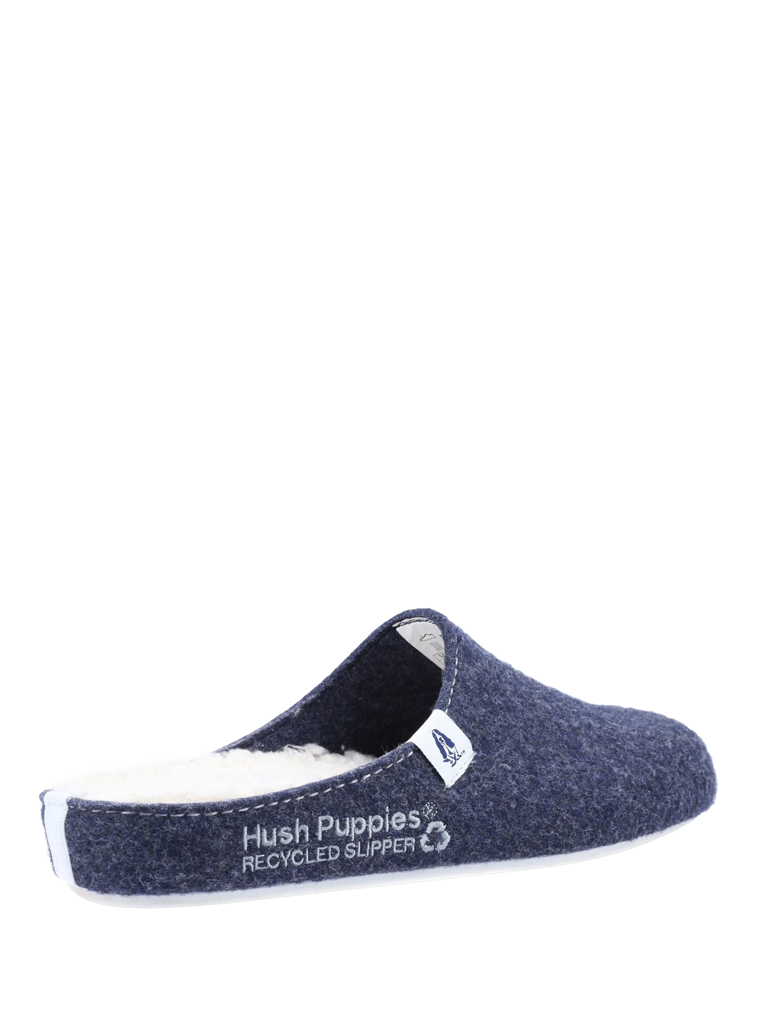 Product image 3 of 4, which shows Hush Puppies The Good Slippers, Navy, 3