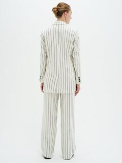 InWear Quin Pinstripe Blazer, White/Multi - view 2, White/Multi