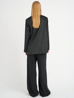 InWear Zilky Satin Boxy Blazer, Black - view 2, Black