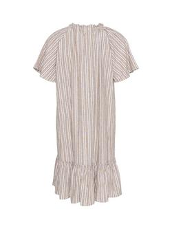 InWear Ellie Stripe Linen Blend Dress, Beige/Multi - view 2, Beige/Multi
