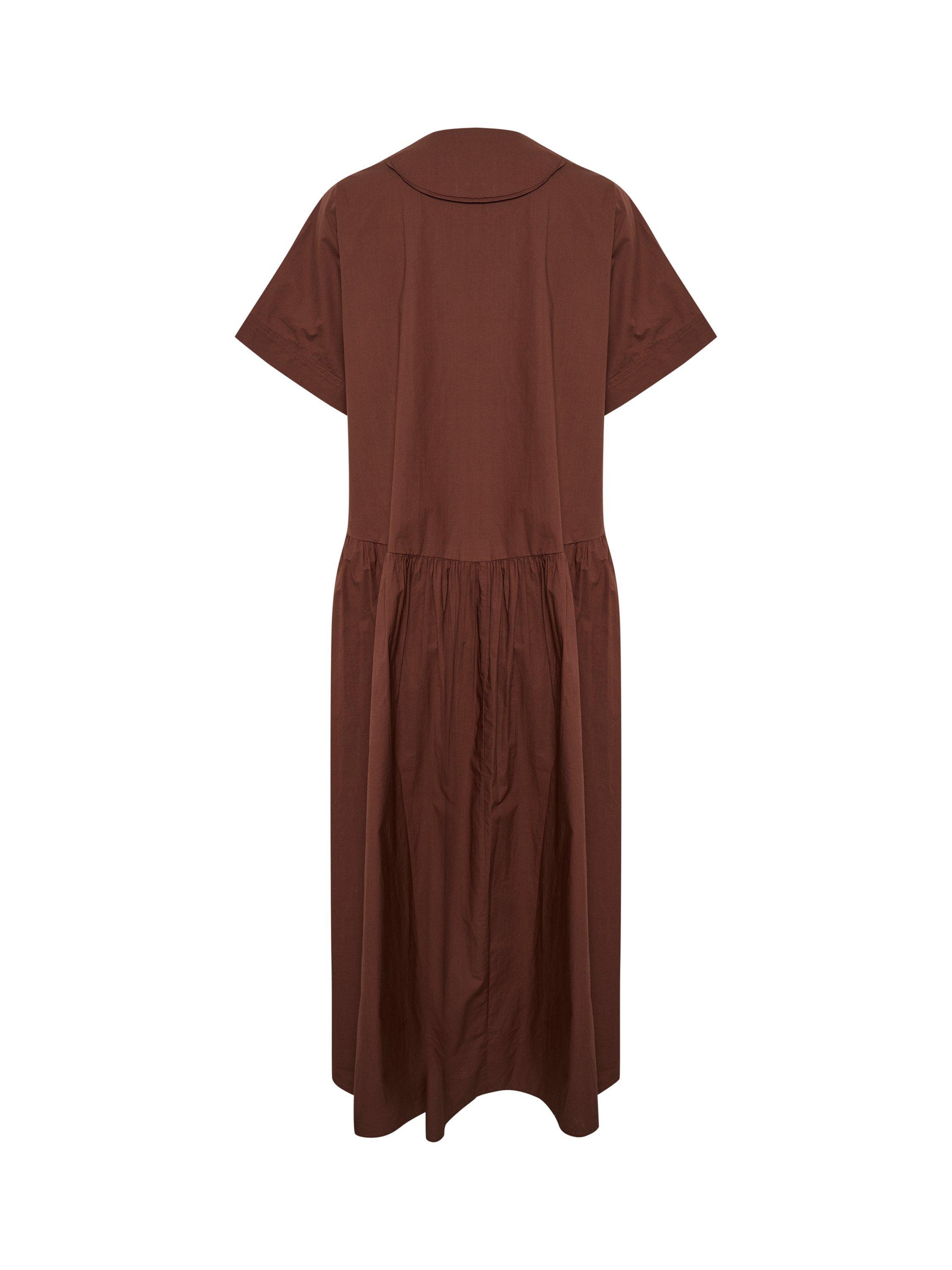 Product image 5 of 5, which shows InWear Ronya Tie Neck Dress, Mid Brown, 8