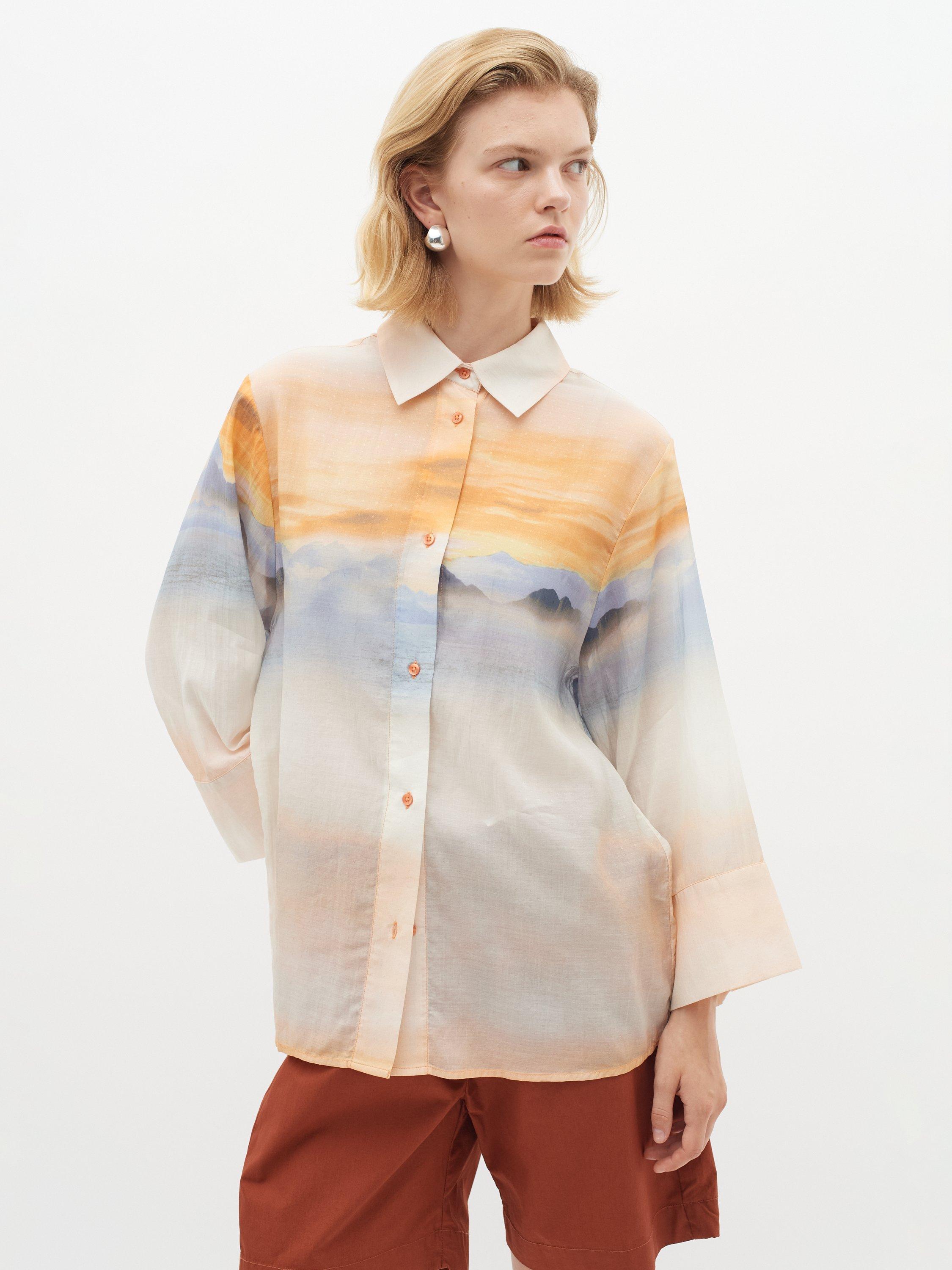 InWear Julissa Sunrise Shirt, Orange/Multi