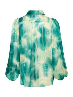 InWear Himari Abstract Shirt, Green/Multi - view 2, Green/Multi