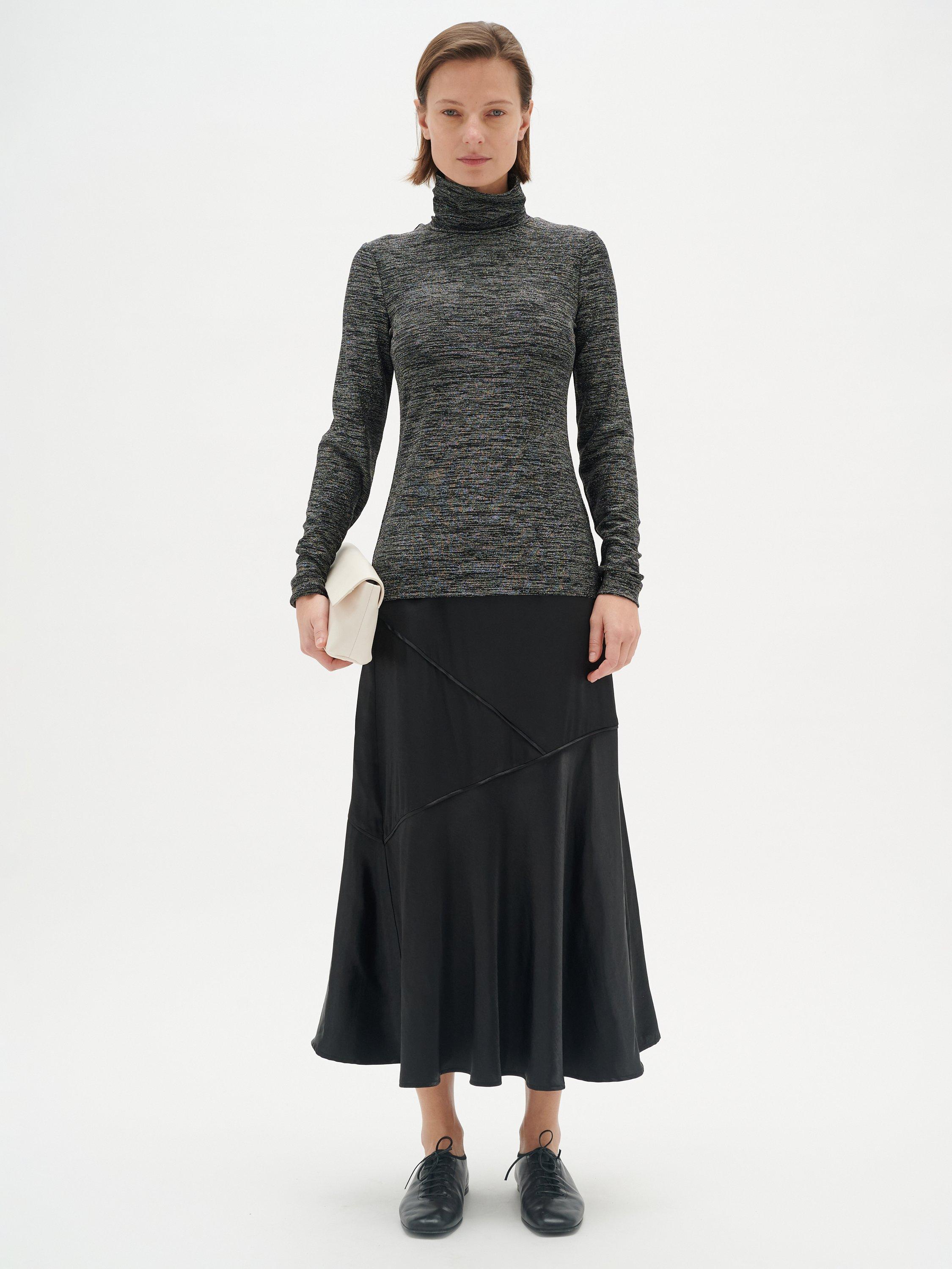 Product image 3 of 5, which shows InWear Jafar Turtleneck Top, Grey Melange, XS