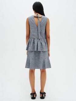 InWear Odette Linen Blend Top, Blue Melange - view 2, Blue Melange