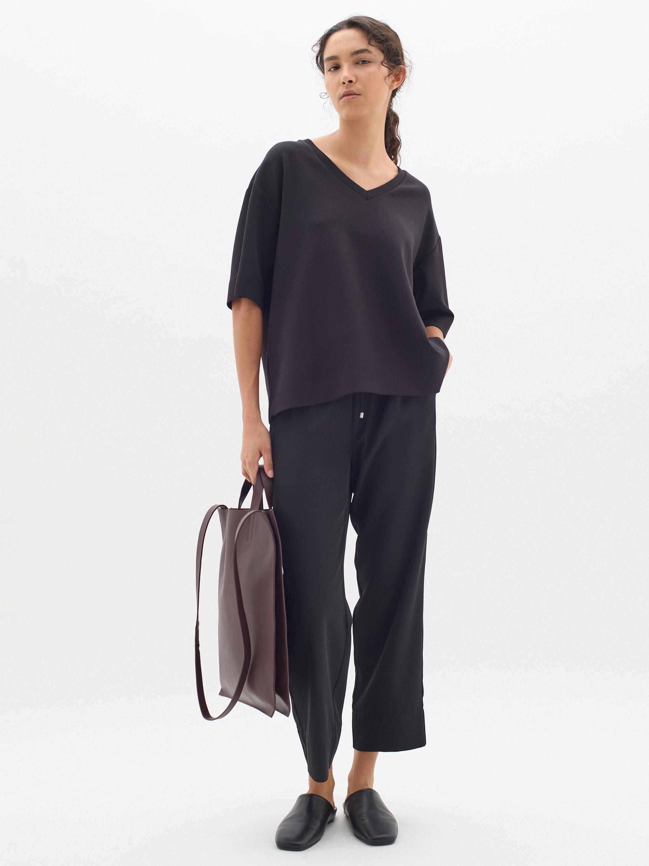 Product image 2 of 4, which shows InWear Teisha Culotte Trousers, Black, 10