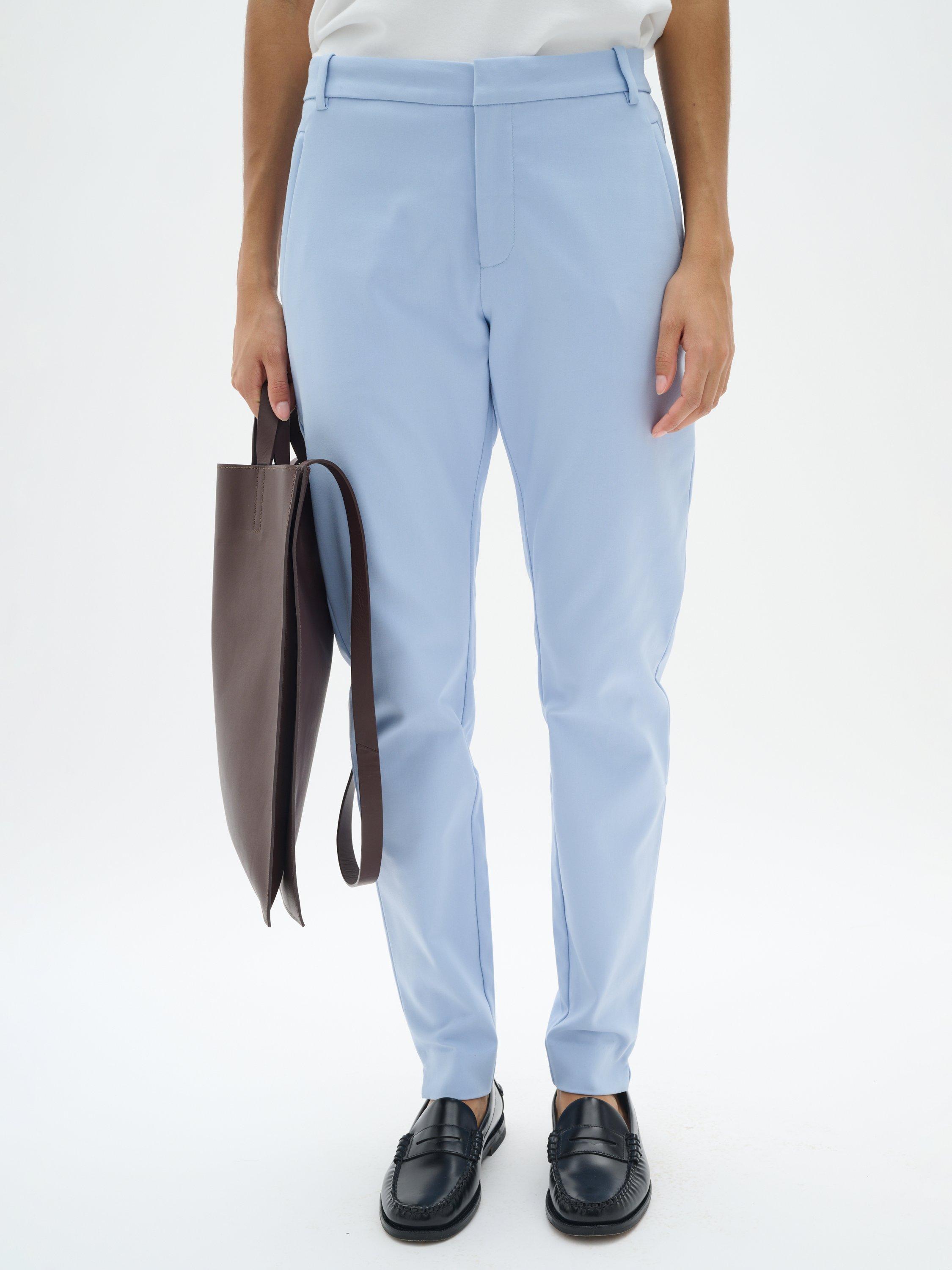 Product image 1 of 5, which shows InWear Vanessa Tailored Trousers, Mid Blue, 10