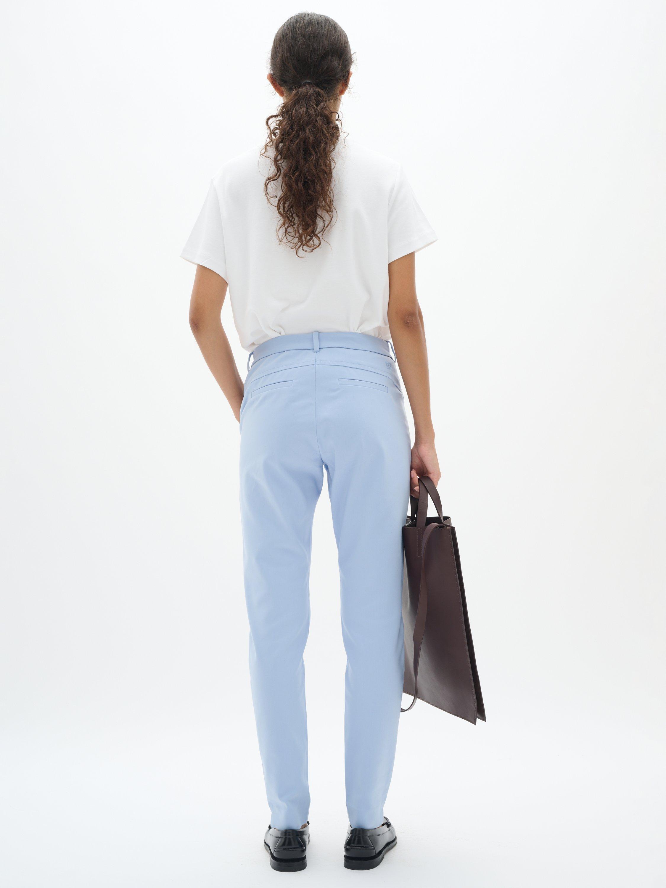 Product image 2 of 5, which shows InWear Vanessa Tailored Trousers, Mid Blue, 10
