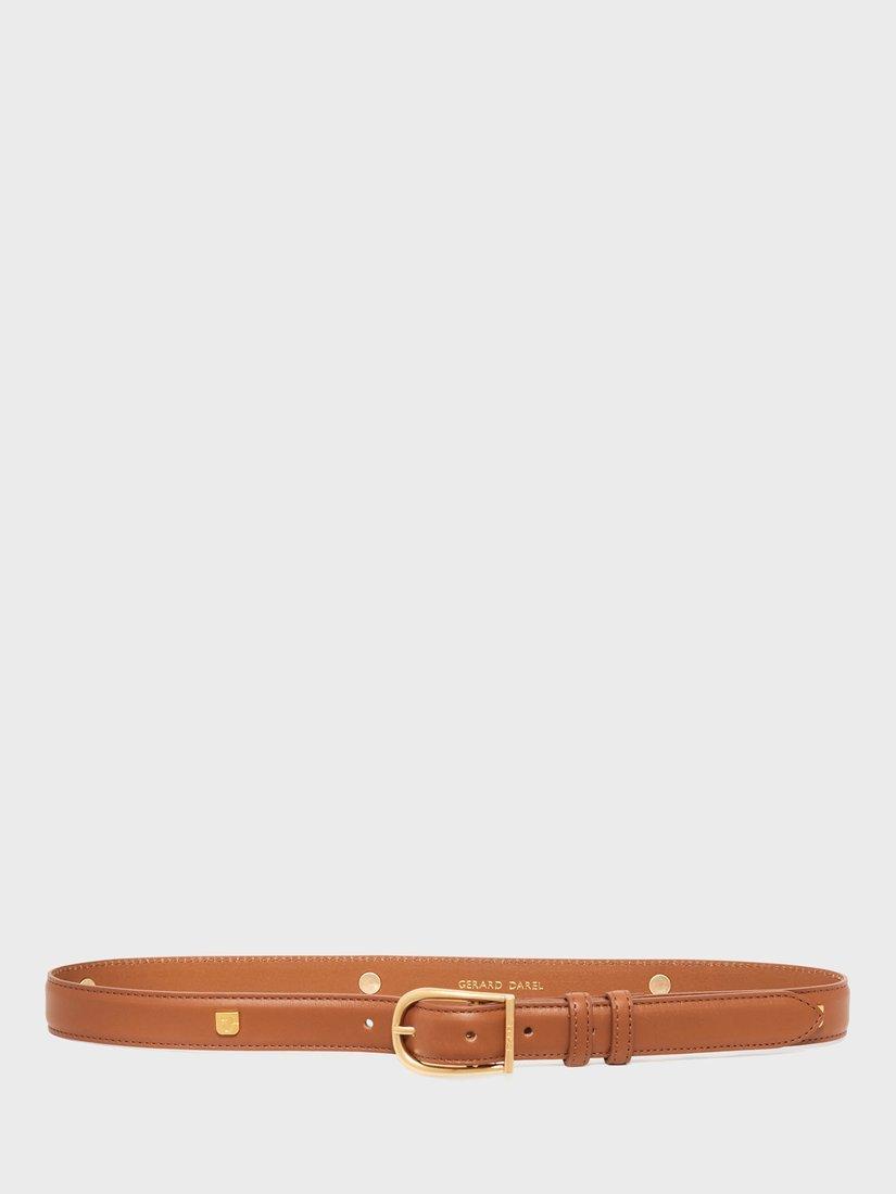 Gerard Darel Le Diane Leather Belt, Camel