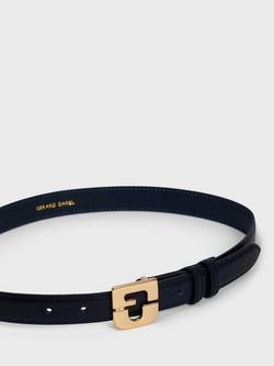 Gerard Darel Le Lauren Leather Belt - view 2, Navy