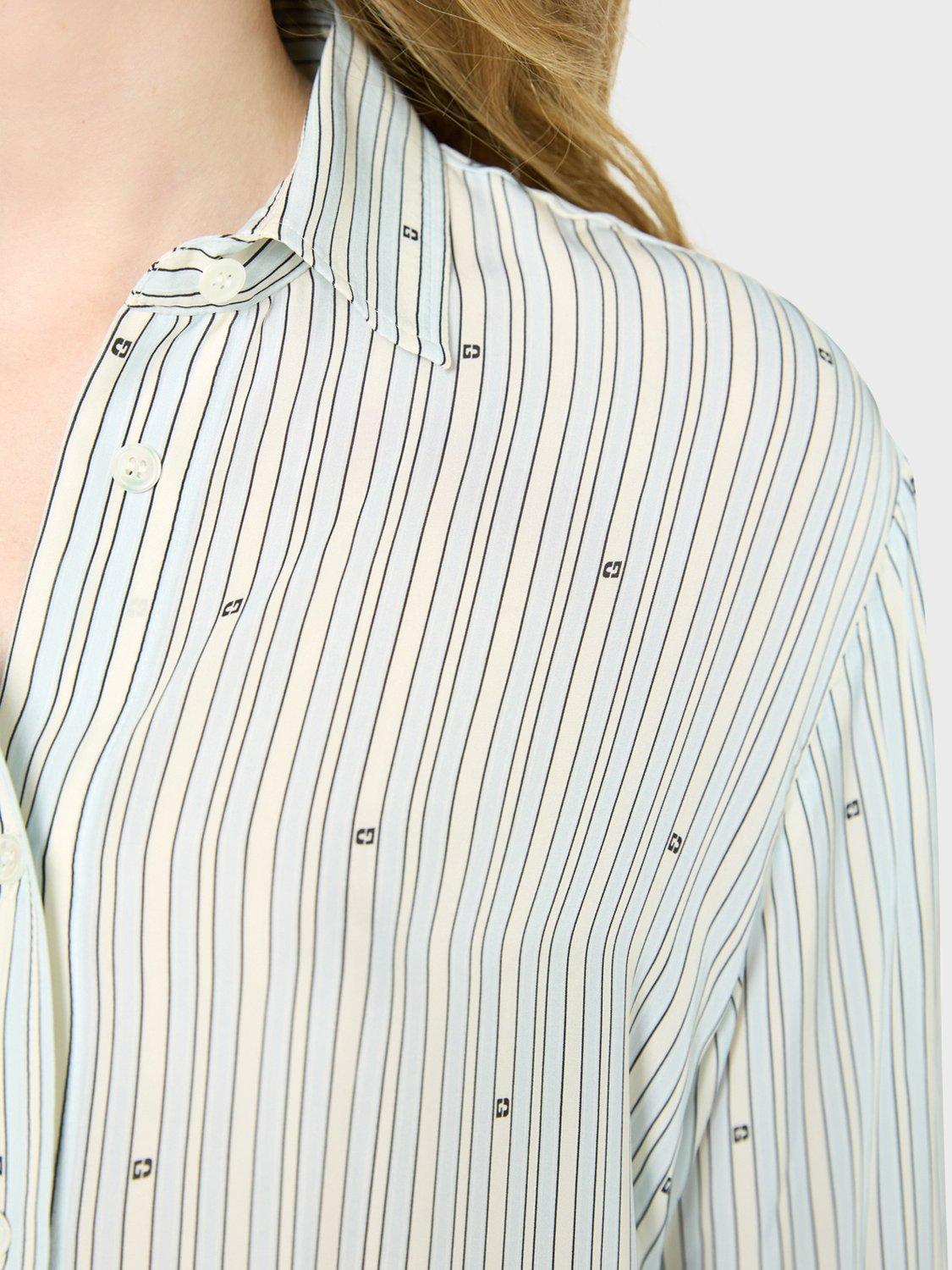 Product image 6 of 6, which shows Gerard Darel Clyde Stripe Shirt, Blue Sky, 6