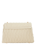 Dune London Darling Leather Quilted Cross Body Bag, Ecru