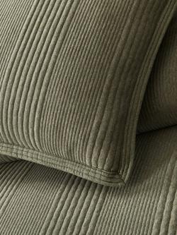 west elm Organic Cotton Cloud Jersey Textured Bedding - view 2, Dark Olive