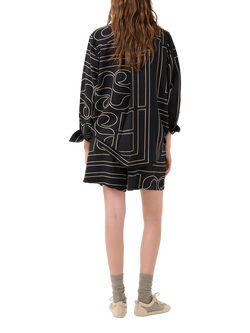 MY ESSENTIAL WARDROBE Kelly Stripe Shirt, Black/Multi - view 2, Black/Multi