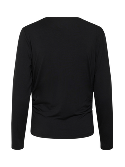 MY ESSENTIAL WARDROBE Vista Drape Top - view 2, Black