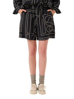 MY ESSENTIAL WARDROBE Kelly Stripe Shorts, Black/Multi, Black/Multi