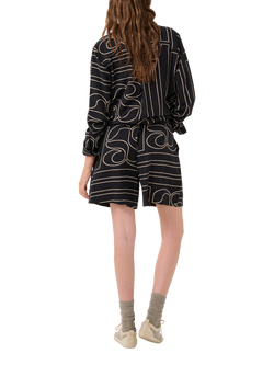 MY ESSENTIAL WARDROBE Kelly Stripe Shorts, Black/Multi - view 2, Black/Multi