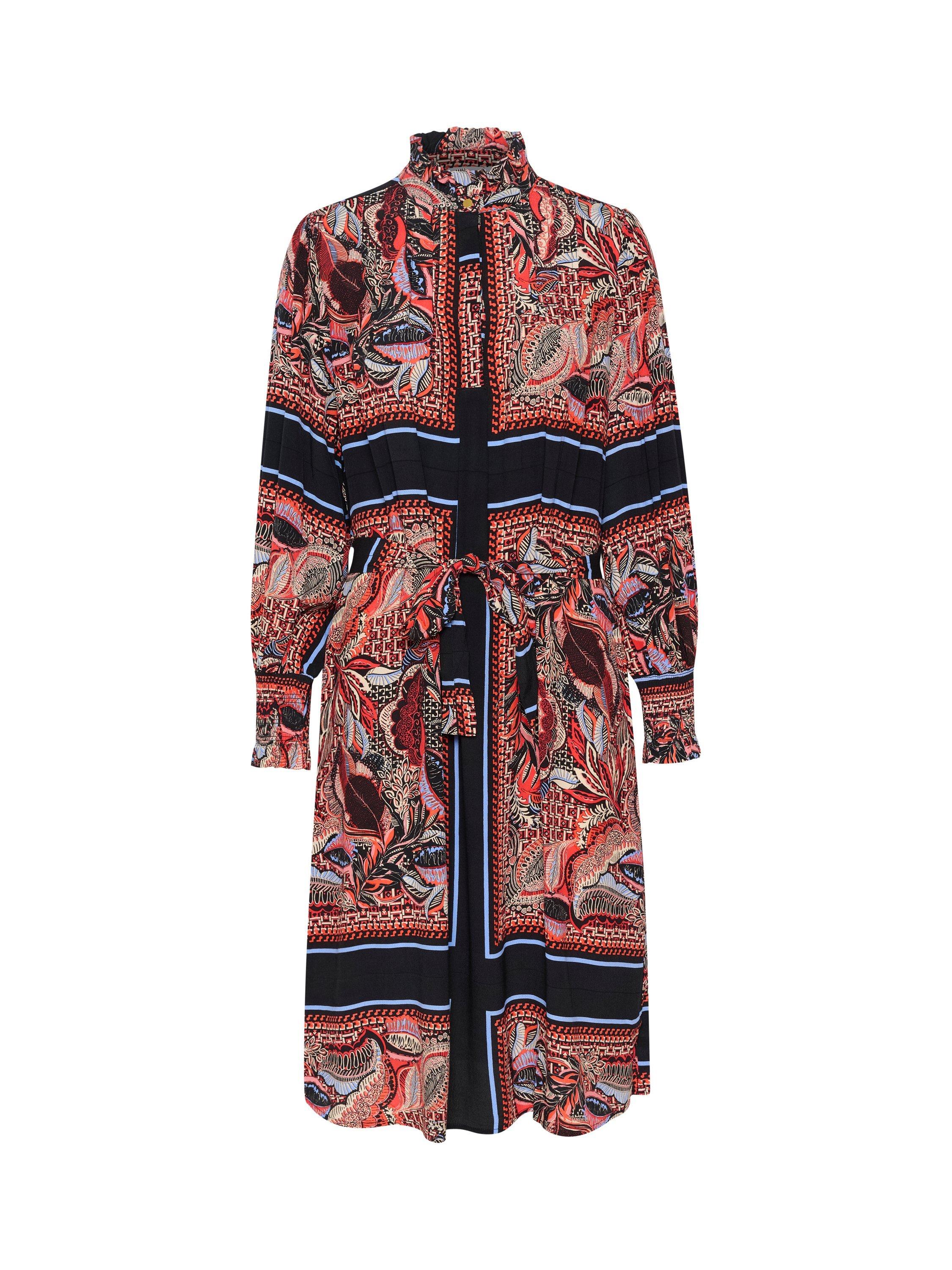Product image 5 of 6, which shows Saint Tropez Claudette Paisley Midi Dress, Red/Multi, XS