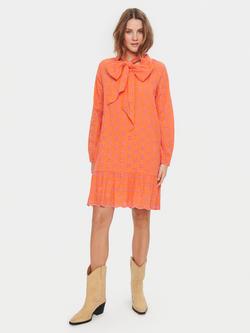 Saint Tropez Dafne Embroidered Mini Dress, Orange, Orange