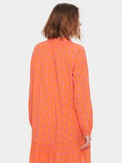 Saint Tropez Dafne Embroidered Mini Dress, Orange - view 2, Orange