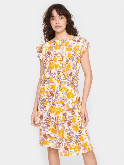 Saint Tropez Eiko Floral Dress, Yellow/Multi, Yellow/Multi
