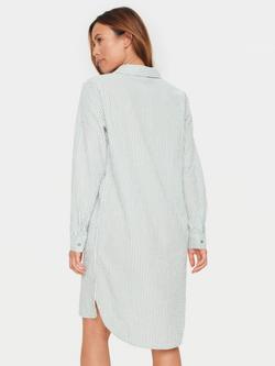 Saint Tropez Ummi Stripe Tunic Dress, Iceberg Green - view 2, Iceberg Green