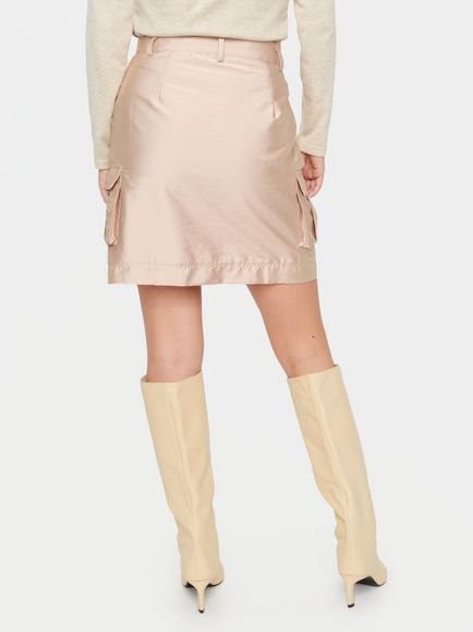 Saint Tropez Denisa Cargo Skirt, Beige - view 2, Beige