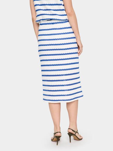 Saint Tropez Esmere Stripe Skirt, Ice - view 2, Ice