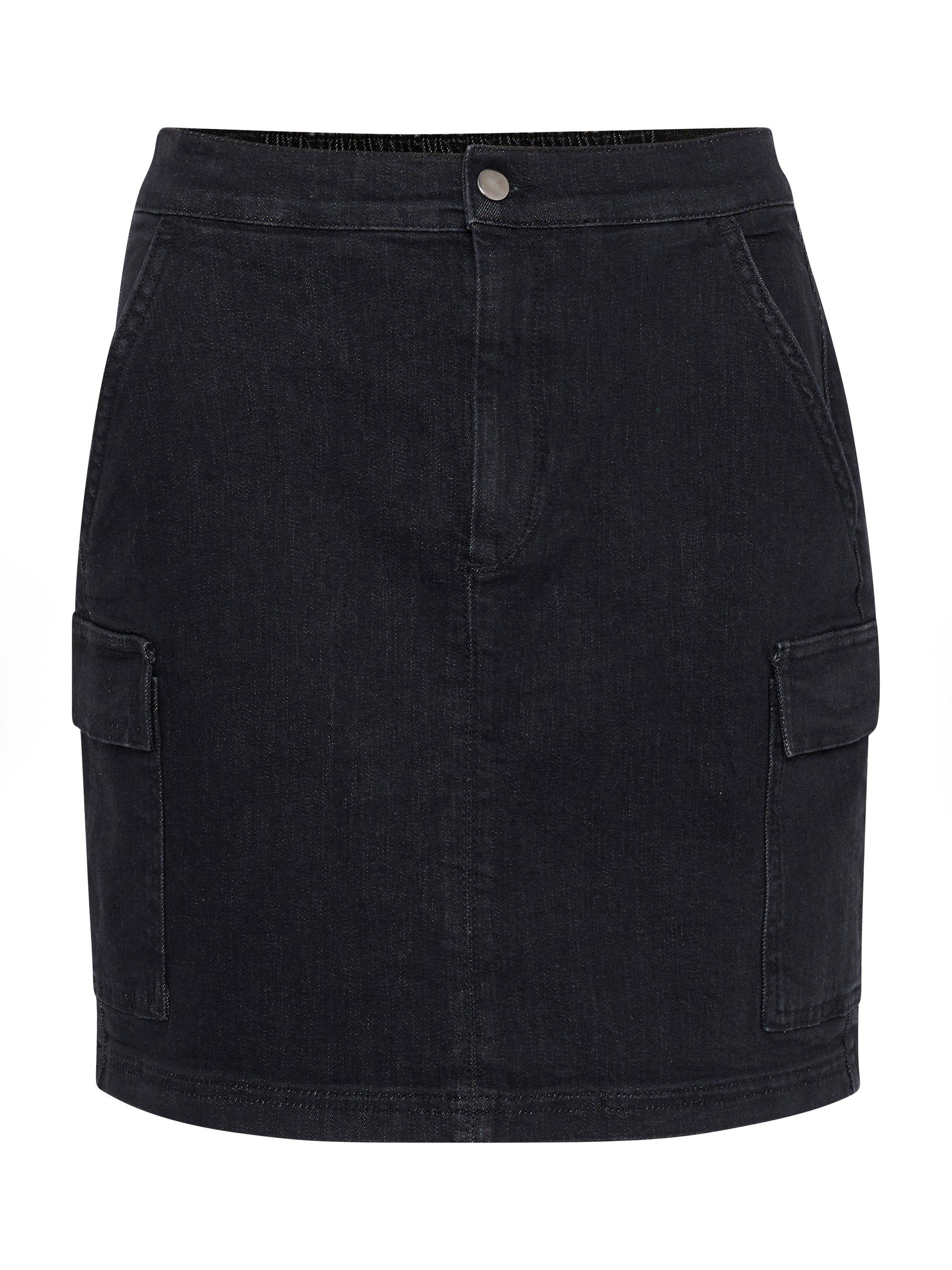 Product image 5 of 6, which shows Saint Tropez Vando Cargo Skirt, Black, S