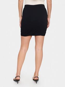 Saint Tropez Zita Ruched Skirt, Black - view 2, Black
