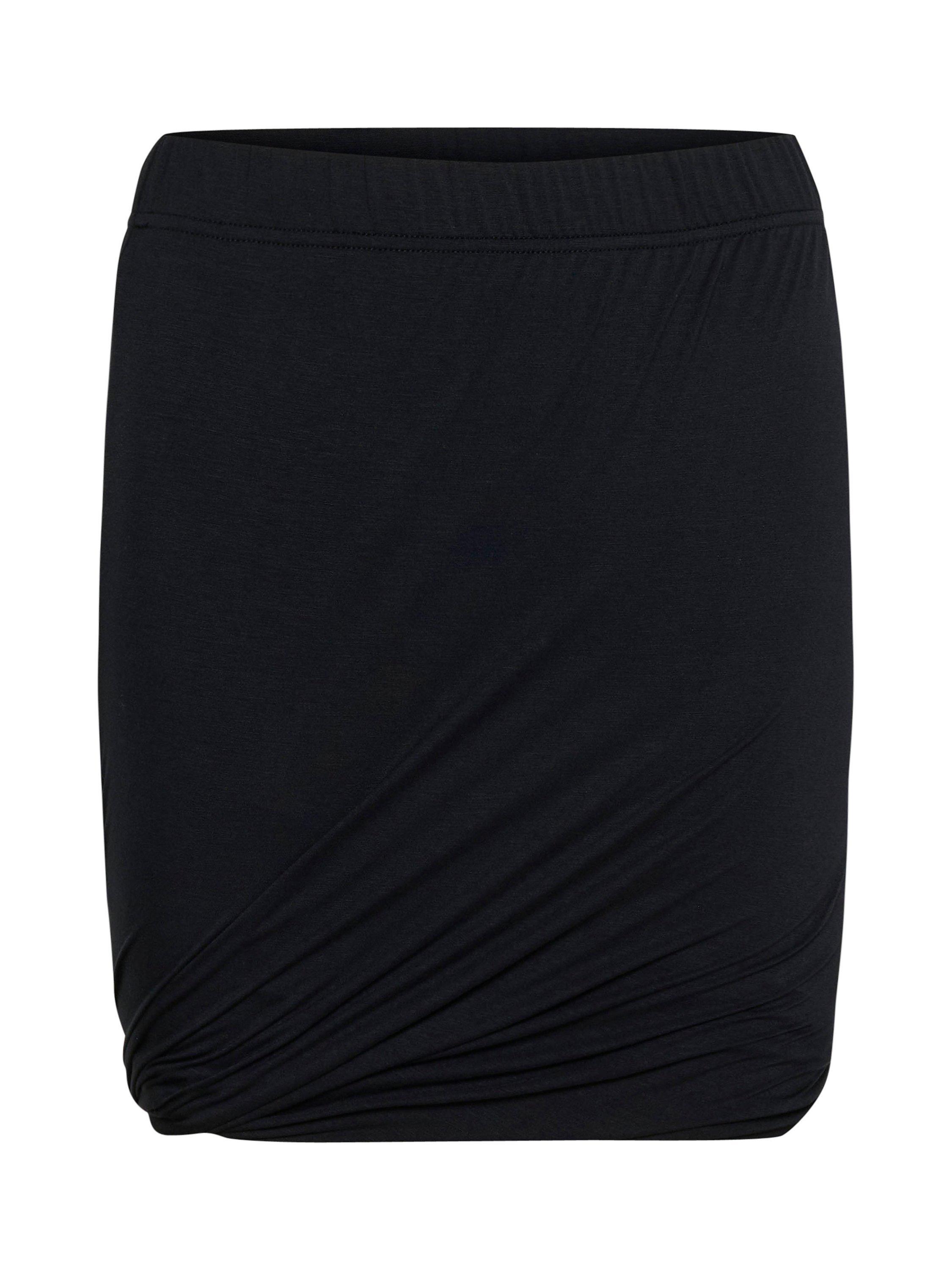 Product image 5 of 6, which shows Saint Tropez Zita Ruched Skirt, Black, S