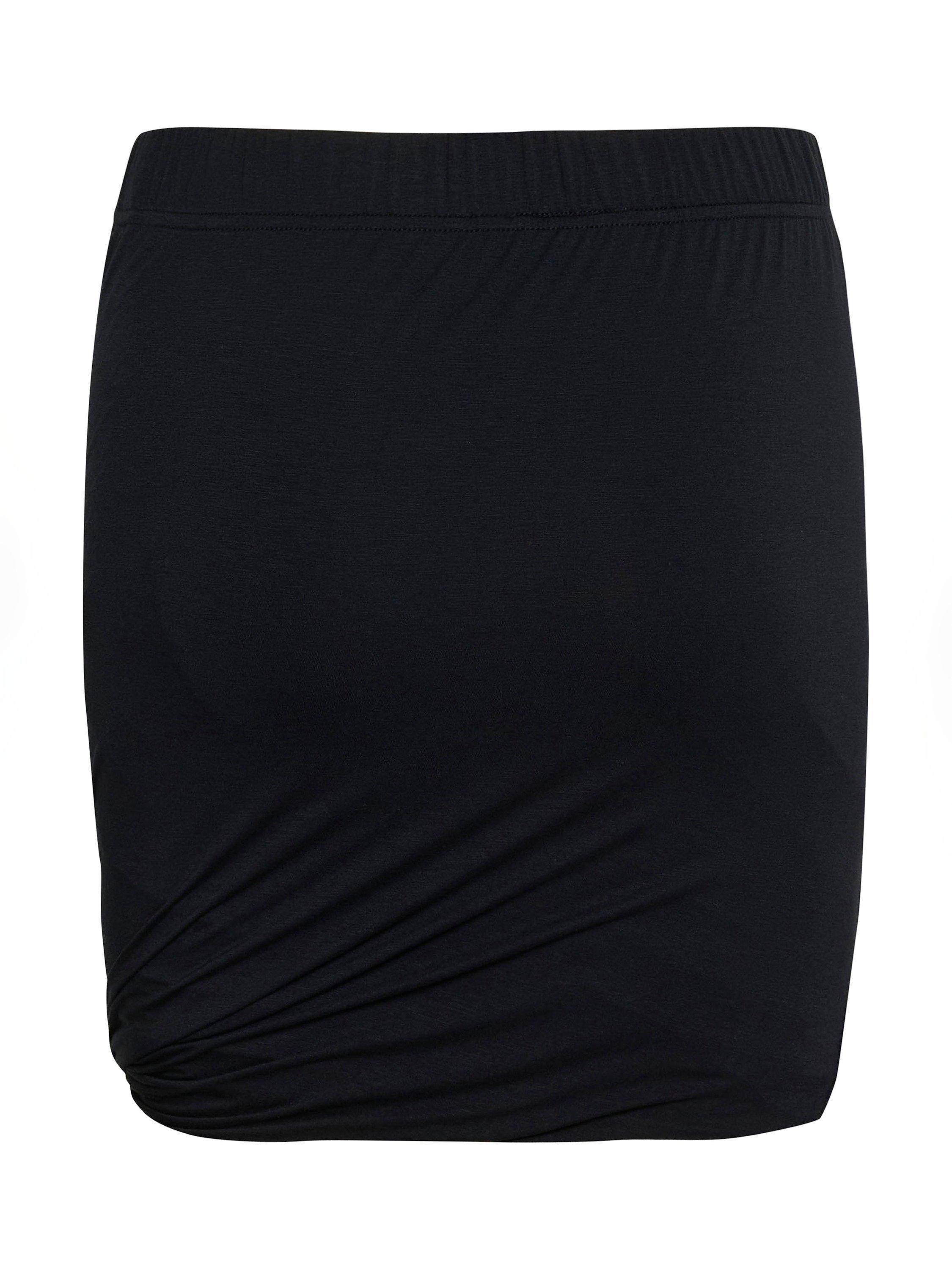 Product image 6 of 6, which shows Saint Tropez Zita Ruched Skirt, Black, S