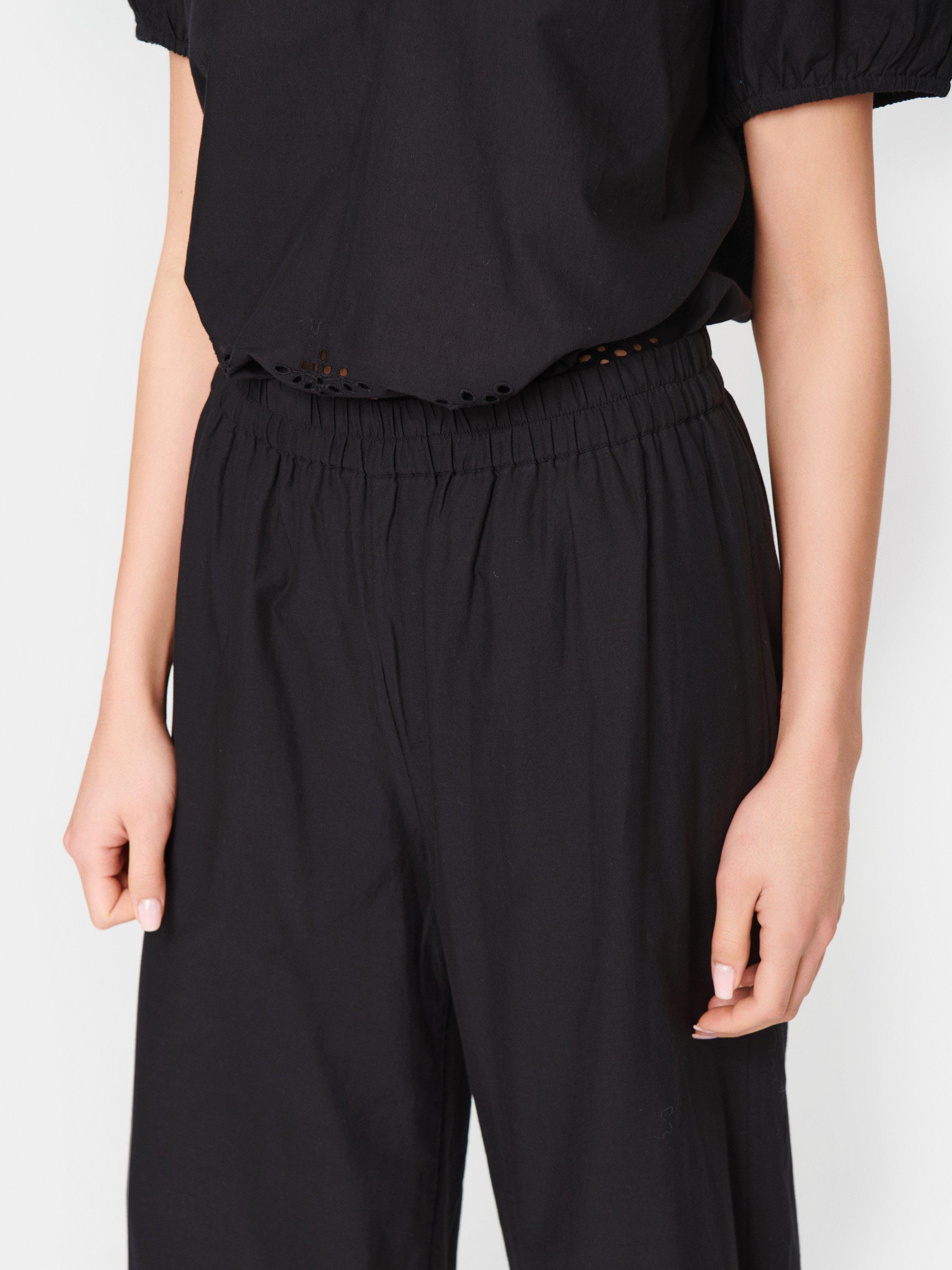 Product image 4 of 6, which shows Saint Tropez Eamaja Wide Leg Trousers, Black, XS