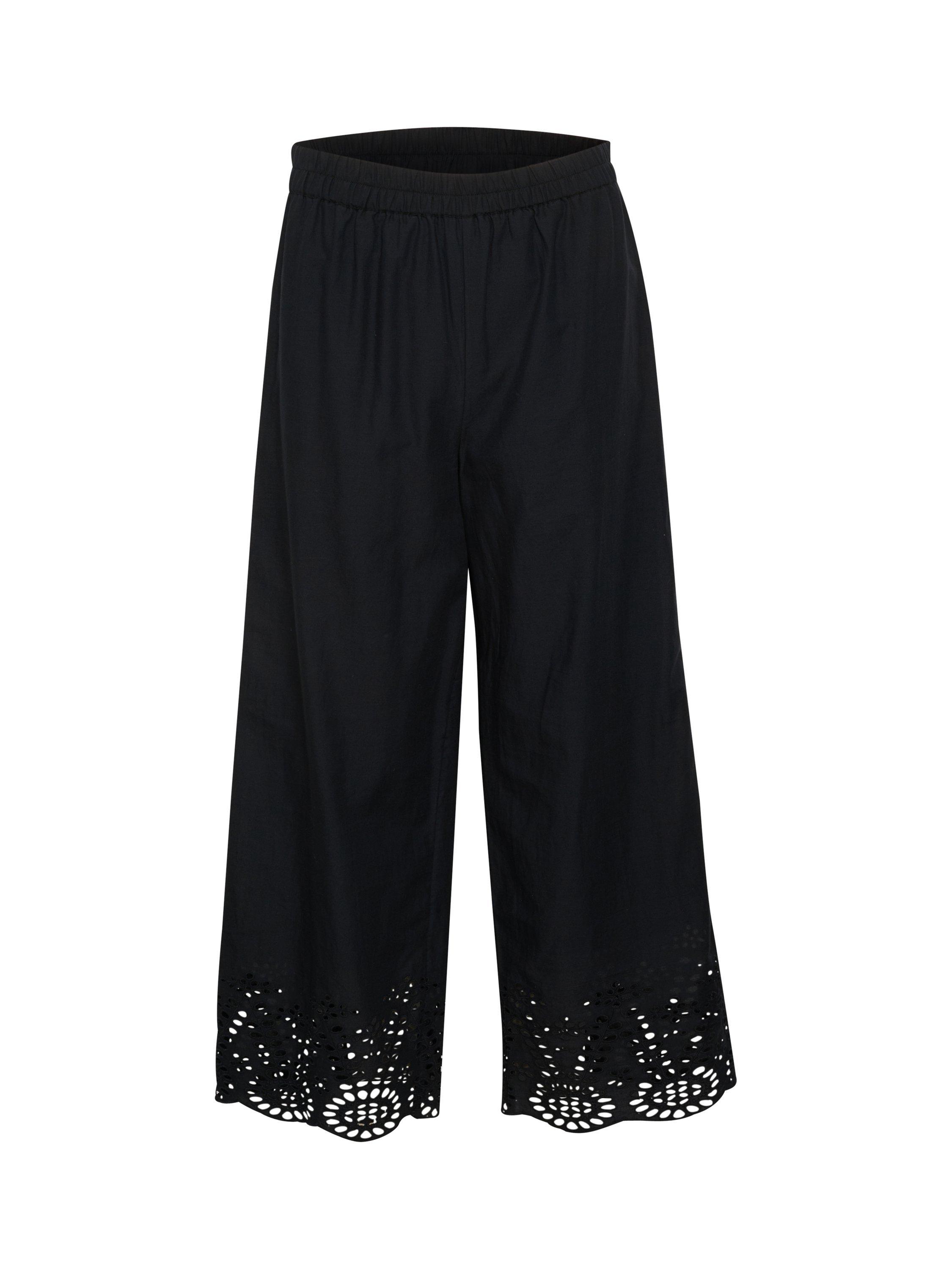 Product image 5 of 6, which shows Saint Tropez Eamaja Wide Leg Trousers, Black, XS