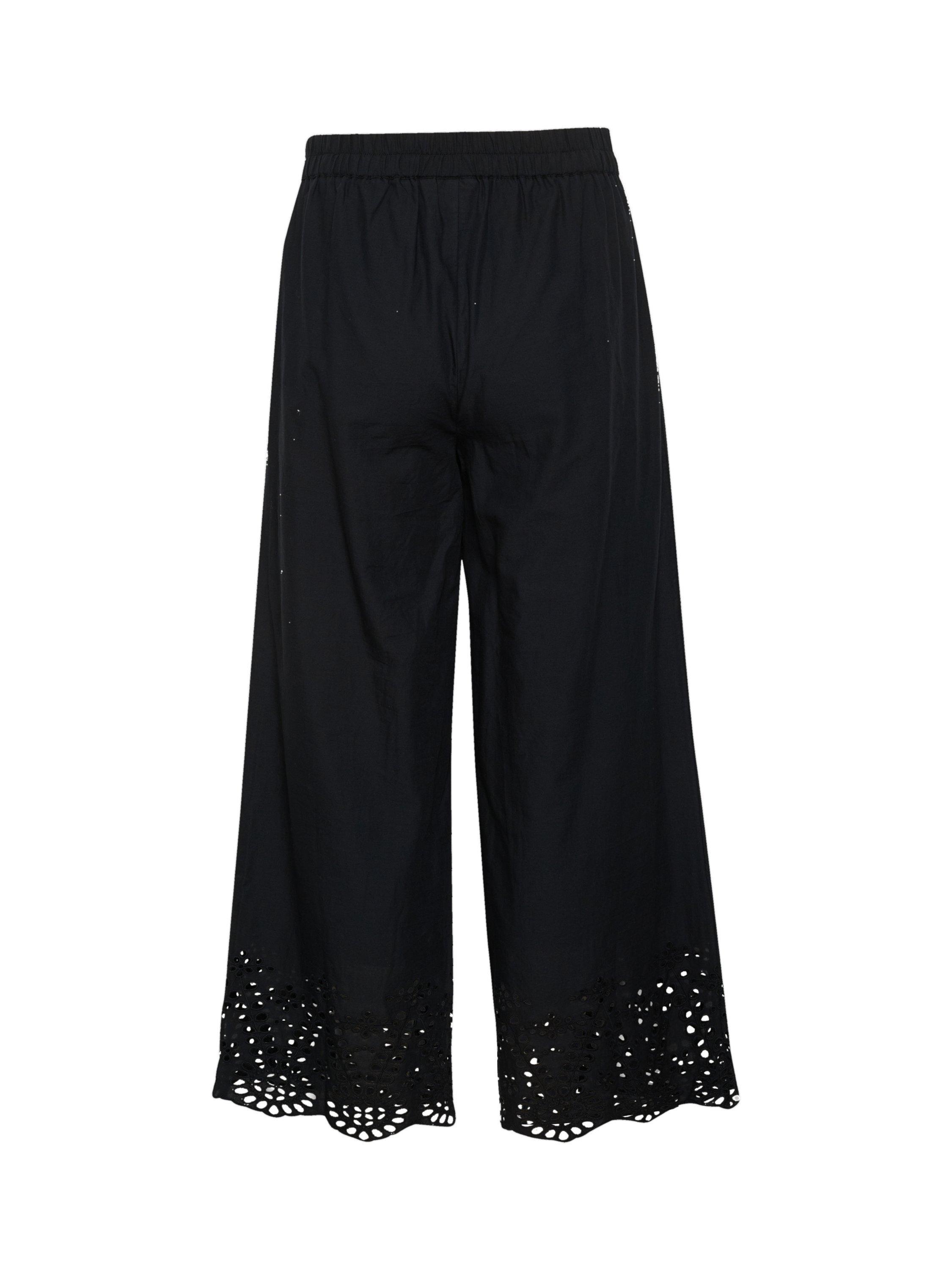 Product image 6 of 6, which shows Saint Tropez Eamaja Wide Leg Trousers, Black, XS