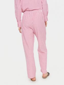 Saint Tropez Ummi Stripe Trousers, Equestrian Red - view 2, Equestrian Red