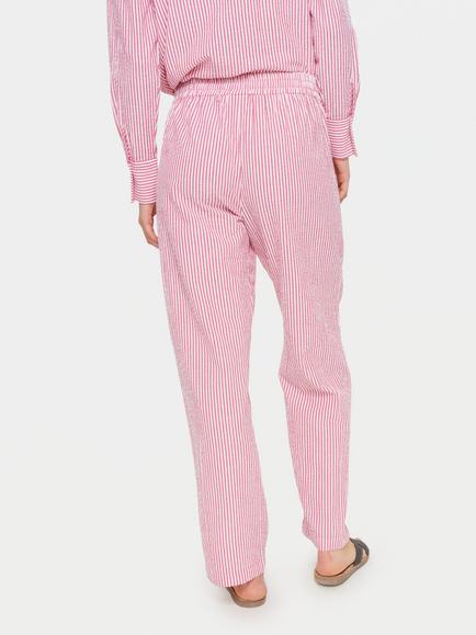 Saint Tropez Ummi Stripe Trousers, Equestrian Red - view 2, Equestrian Red