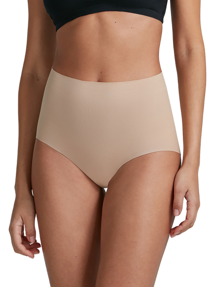 Commando High Rise Bikini Knickers - view 2, Beige