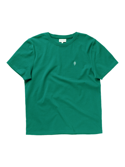 Panos Emporio Element Organic Cotton Heavyweight Crew Neck T-Shirt, Peacock