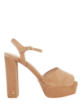 Dune Mayci Suede Heeled Platform Sandals