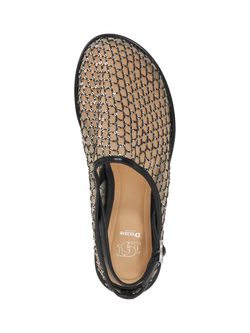 Dune London Goss Mesh Slingback Mule Sandals - view 2, Black/Multi