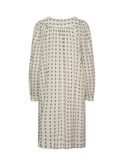 Soaked In Luxury Hella Dobby Dress, Black/White - view 2, Black/White