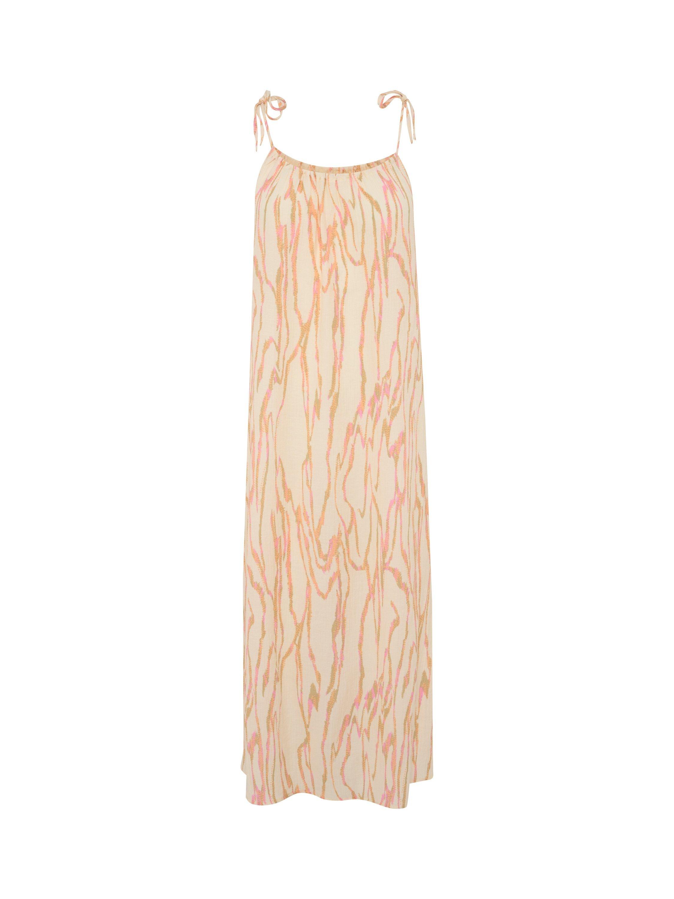 Product image 1 of 2, which shows Soaked In Luxury Kehlani Strappy Maxi Dress, Whisper White/Multi, XS