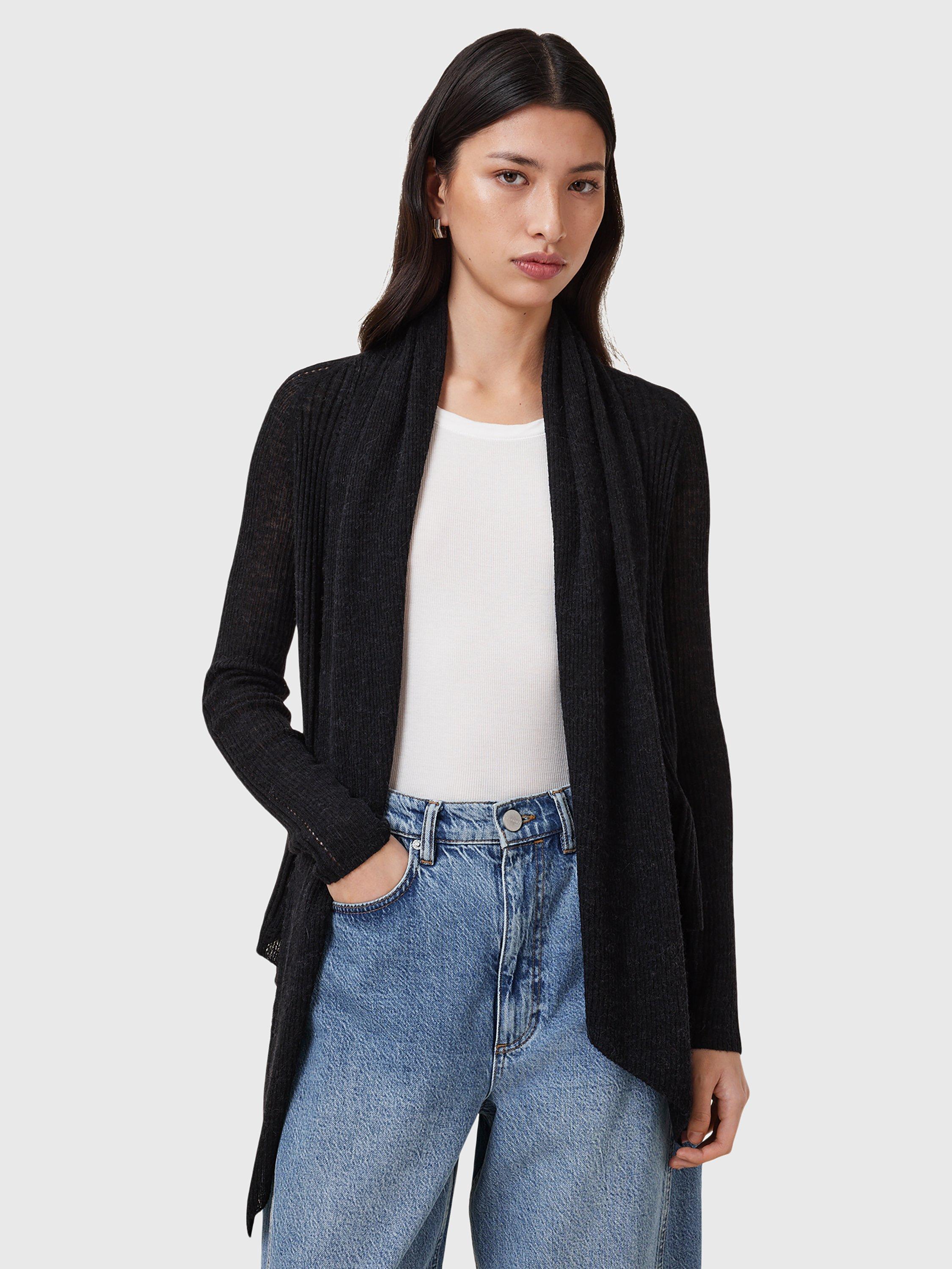 AllSaints Harper Waterfall Open Neck Cardigan