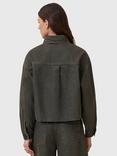 AllSaints Nicky Denim Shacket, Golden Black