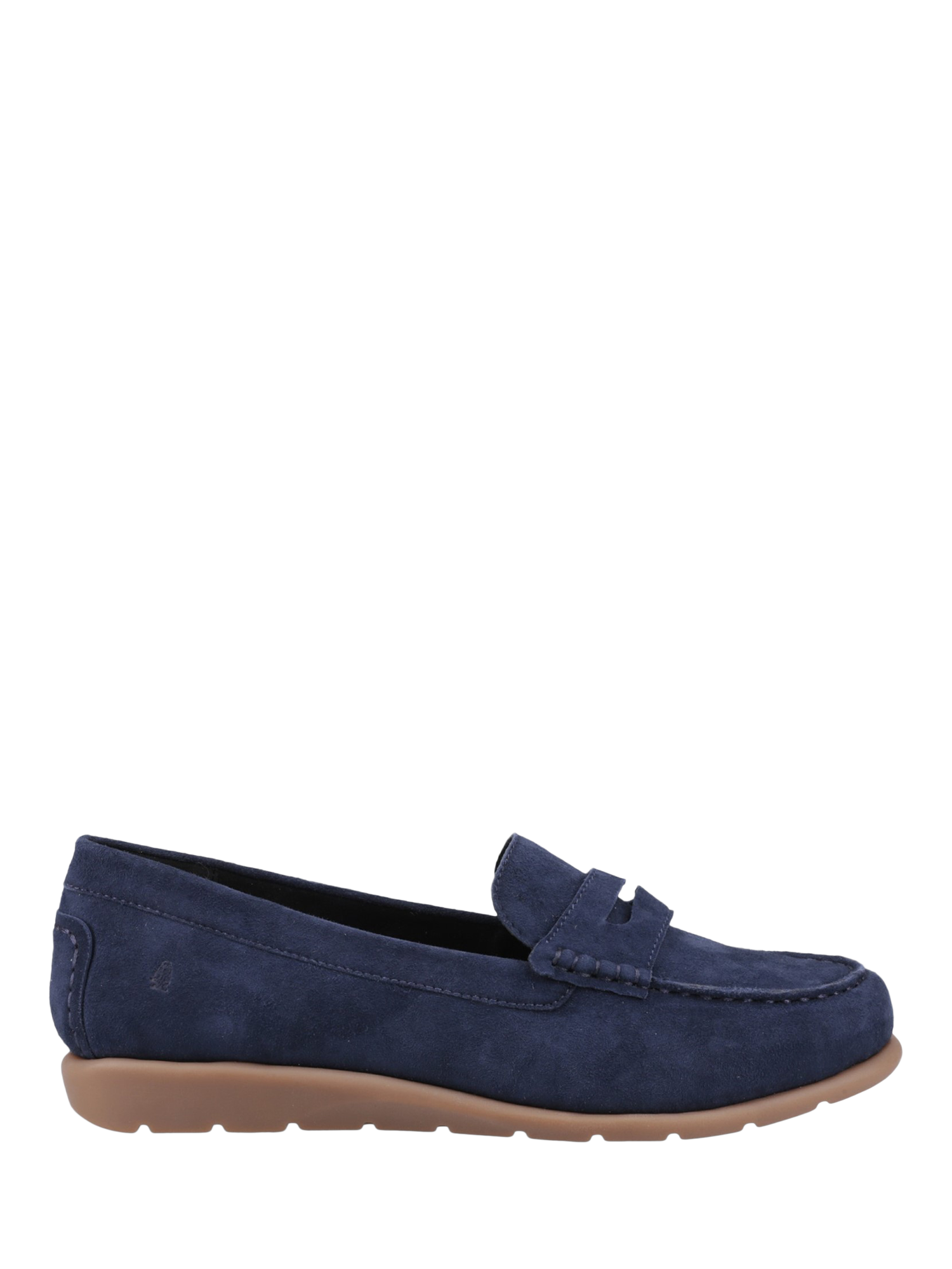 Product image 1 of 4, which shows Hush Puppies Shelby Suede Loafers, Navy, 3