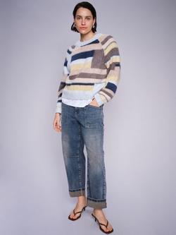 MOS MOSH Sagai Lupin Utility Jeans, Blue, Blue