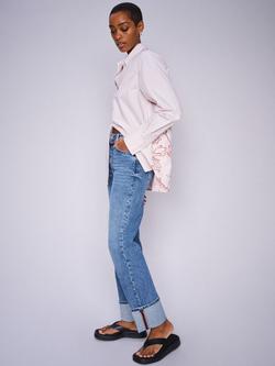 MOS MOSH Stella Chrome Straight Leg Jeans, Mid Blue, Mid Blue