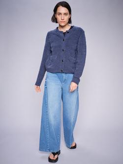 MOS MOSH Vincent Lyon Wide Leg Jeans, Mid Blue, Mid Blue
